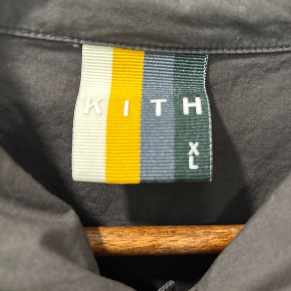 Kith Thompson Camp Collar Shirt XL KH030043 21SS Kindling Brown Overshirt Rare - Picture 2 of 8